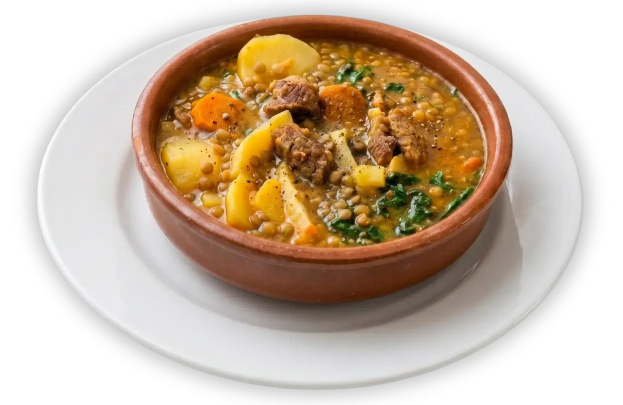 Plato de lentejas
